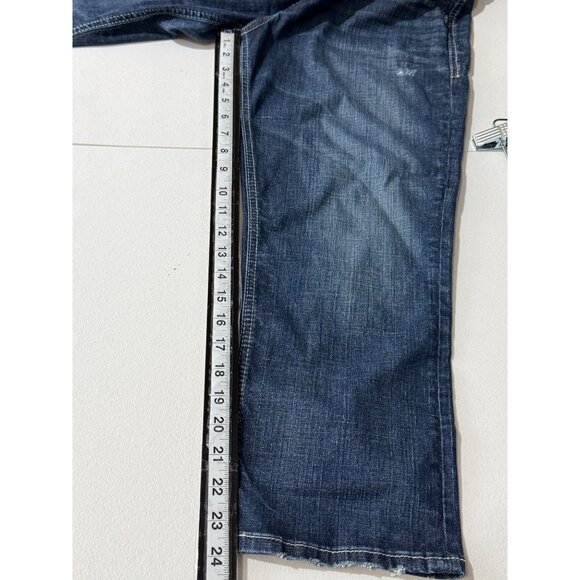 Silver Jeans Co “Elyse” Distressed Stretch Capri Jeans | Medium Wash | Sz 31 - Picture 7 of 11